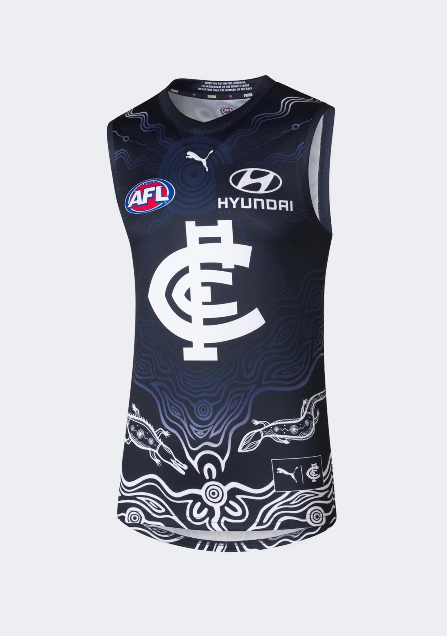 Puma Men's Carlton FC 2024 Replica Indigenous Guernsey