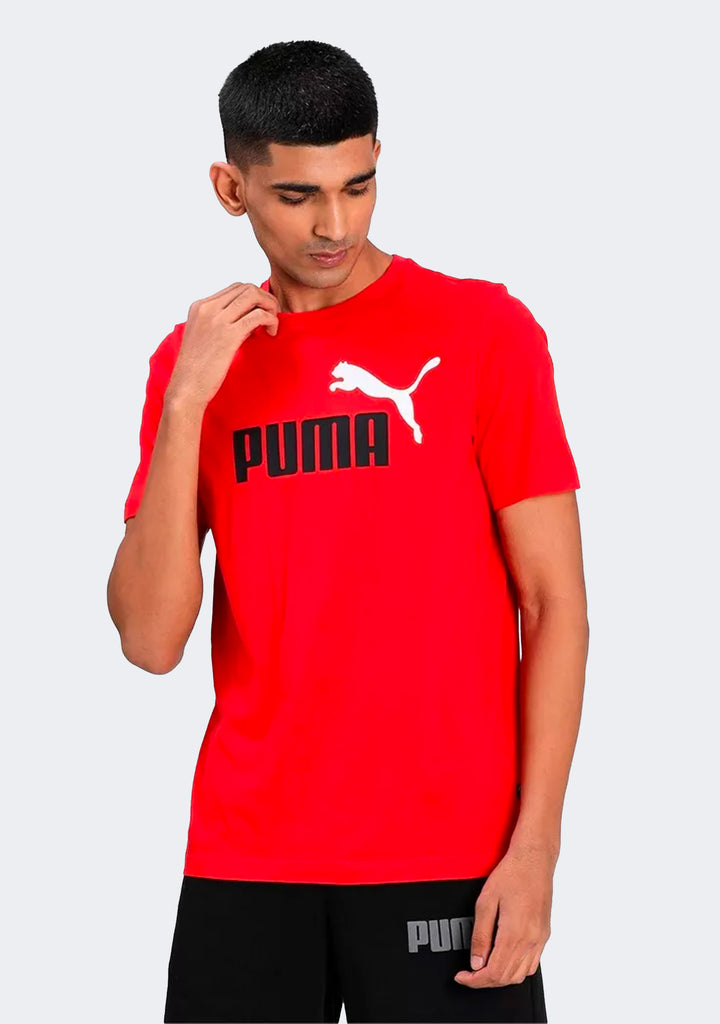 Puma Men's Essentials+ 2 Colour Logo Tee