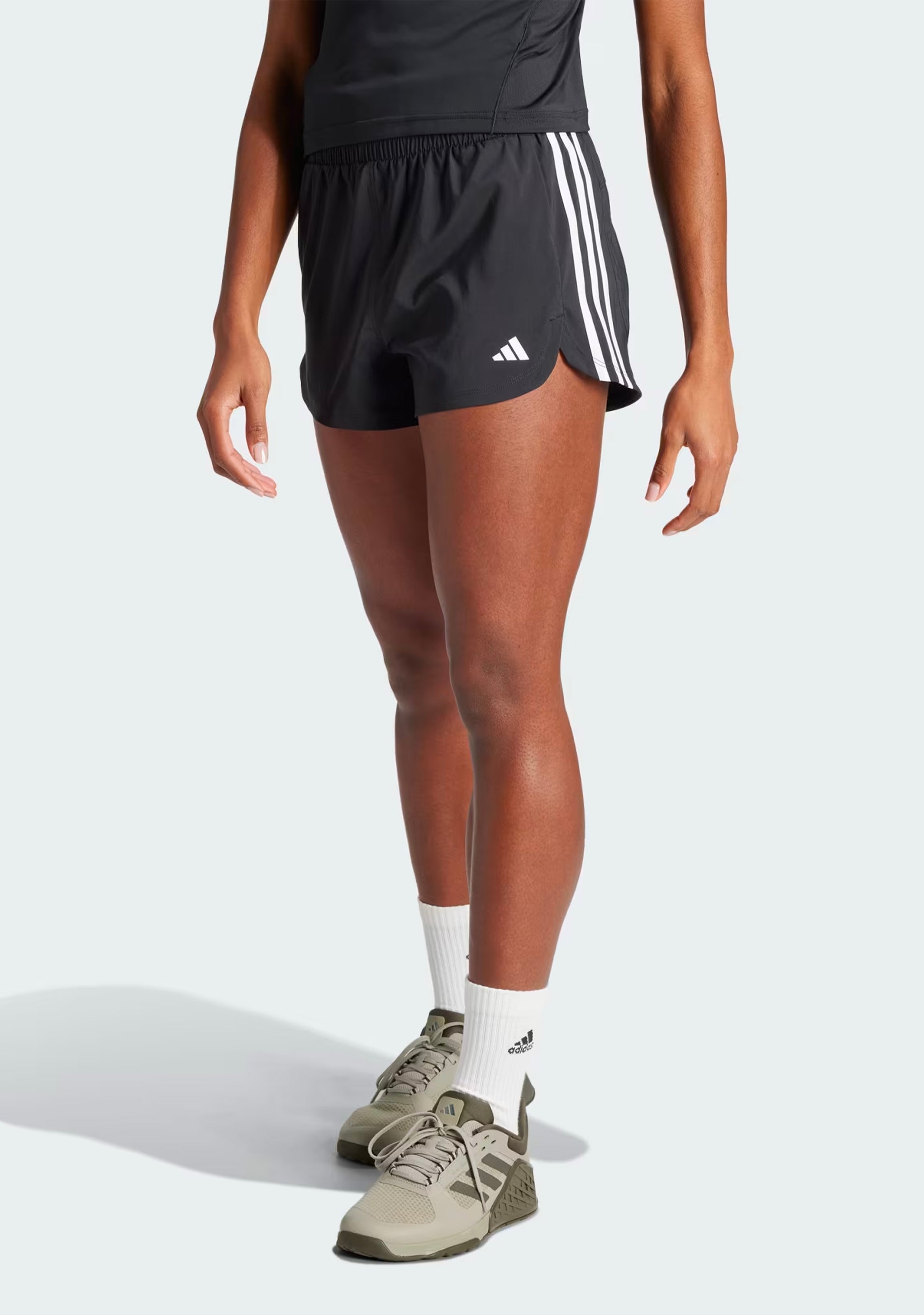 Adidas Women's Pacer Training 3-Stripes Woven High-Rise Shorts