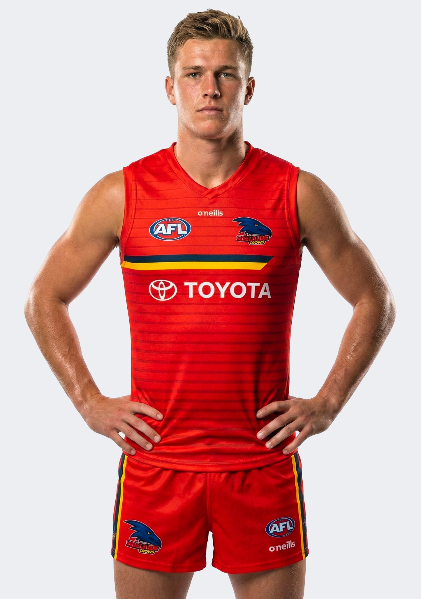 O'Neills Men's Adelaide Crows 2021 Training Guernsey Red