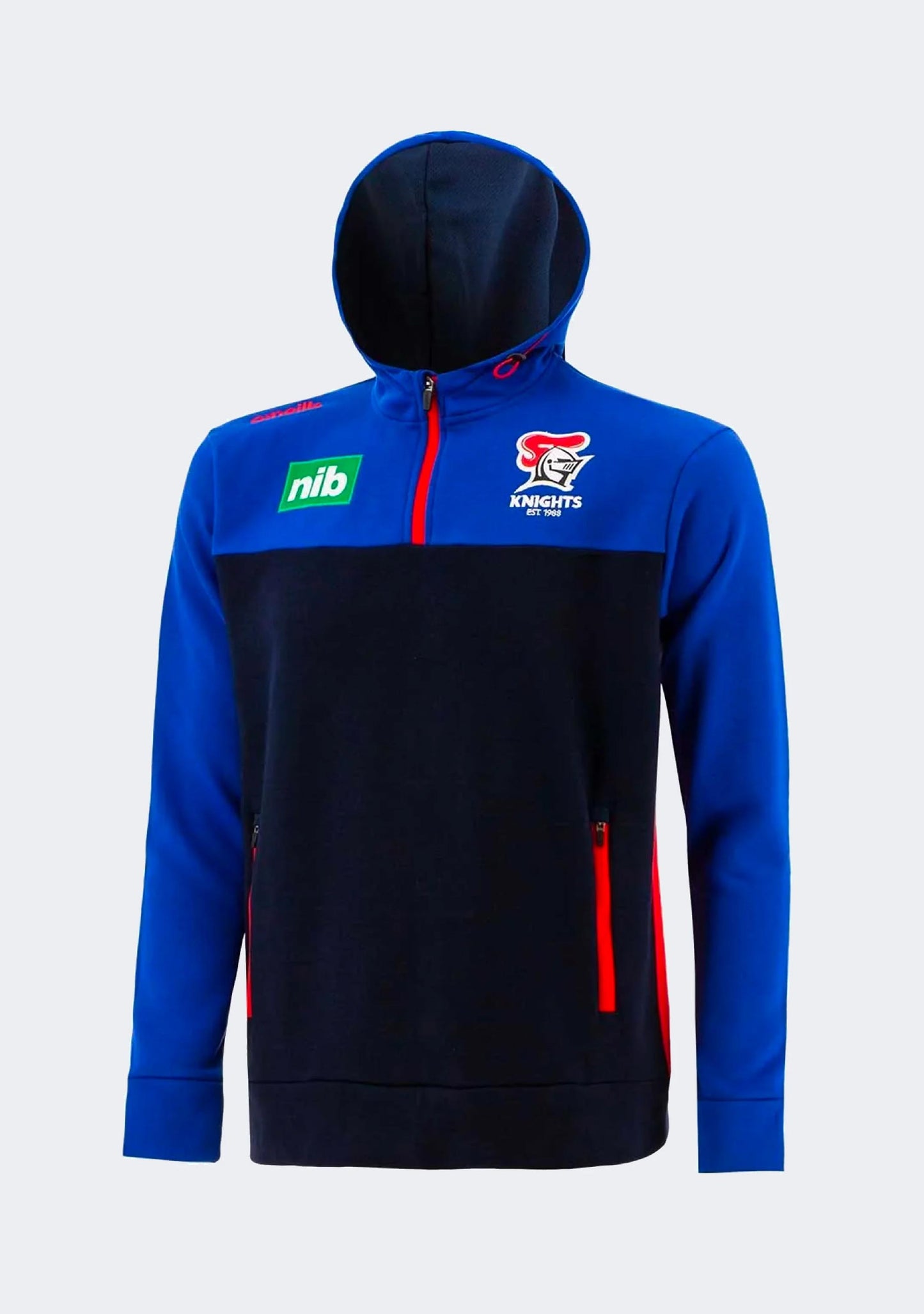 O'Neills Women's Newcastle Knights Severn 100 Half Zip Hoodie