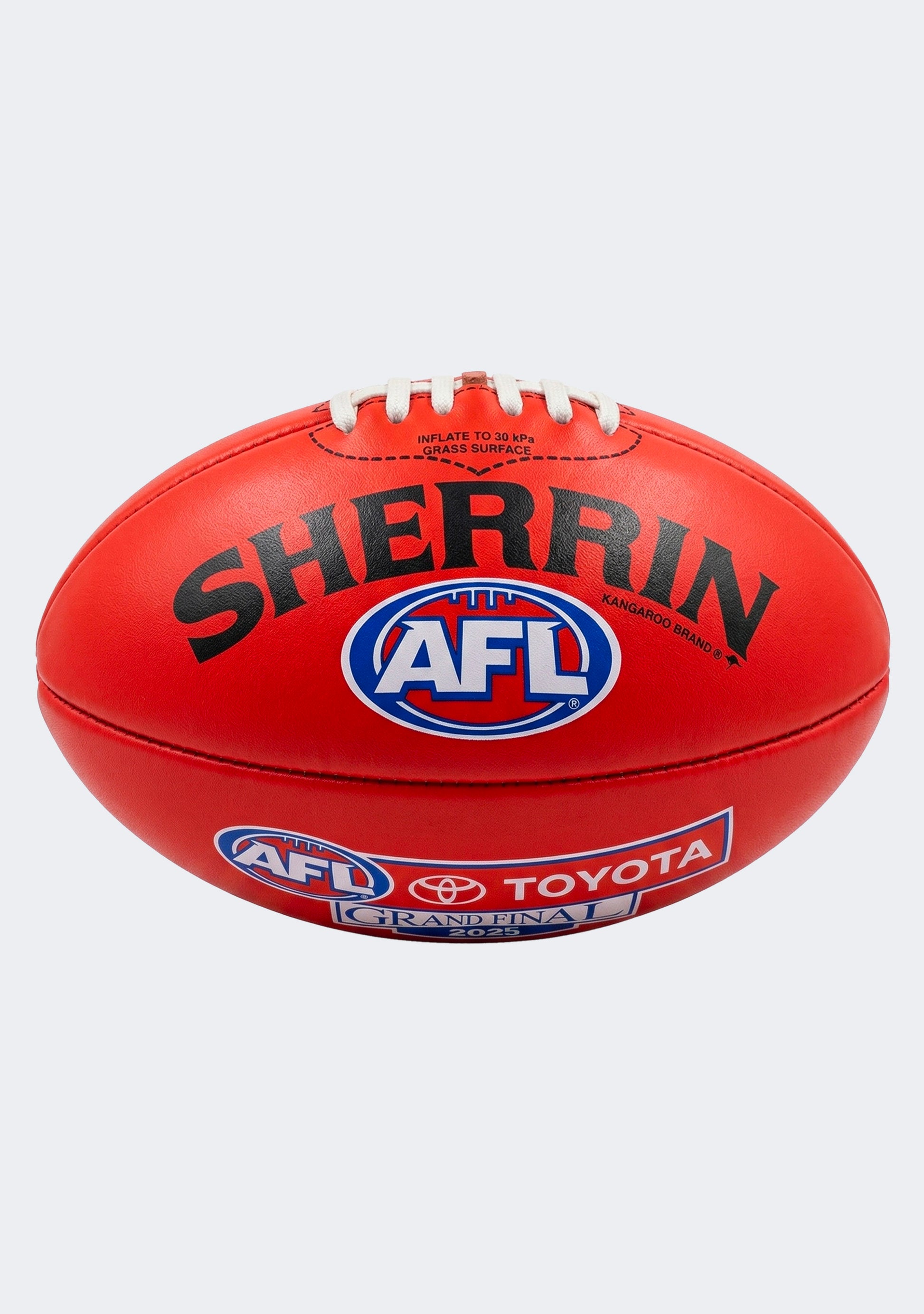 Sherrin PVC AFL Grand Final 2025 20cm Mini Football Red
