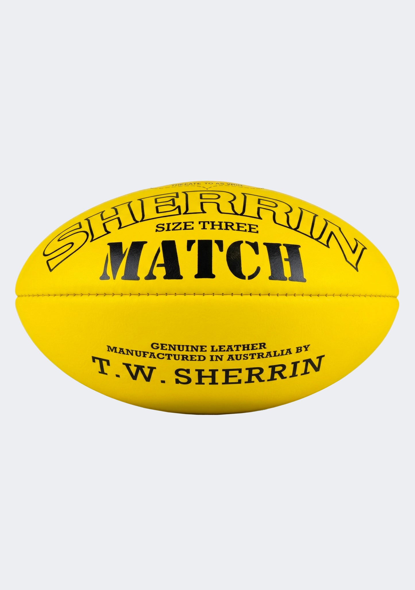 Ballon Sherrin Precision Taille 5 – Cuir Jaune – Football AFL – Neuf