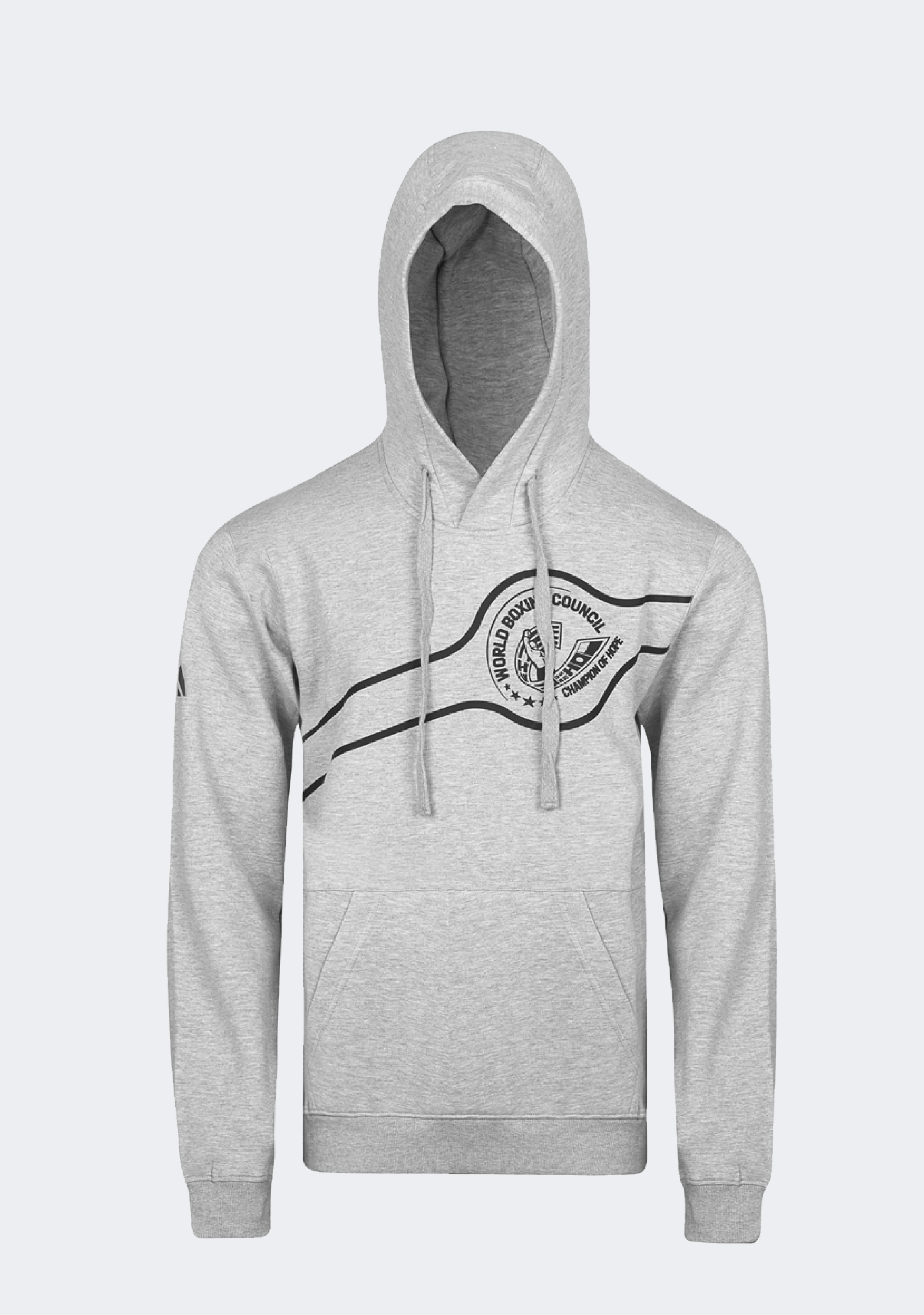 Adidas Men's WBC Traditional Grey/Black Boxing Hoodie