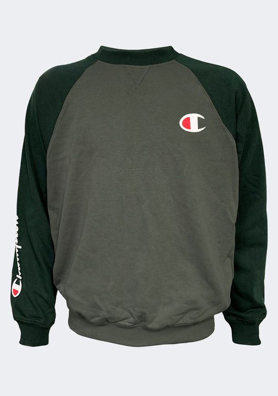 Champion Men's French Terry Colour Block Crew