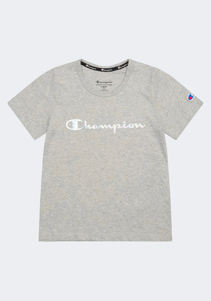 Champion Junior Foil Script Tee