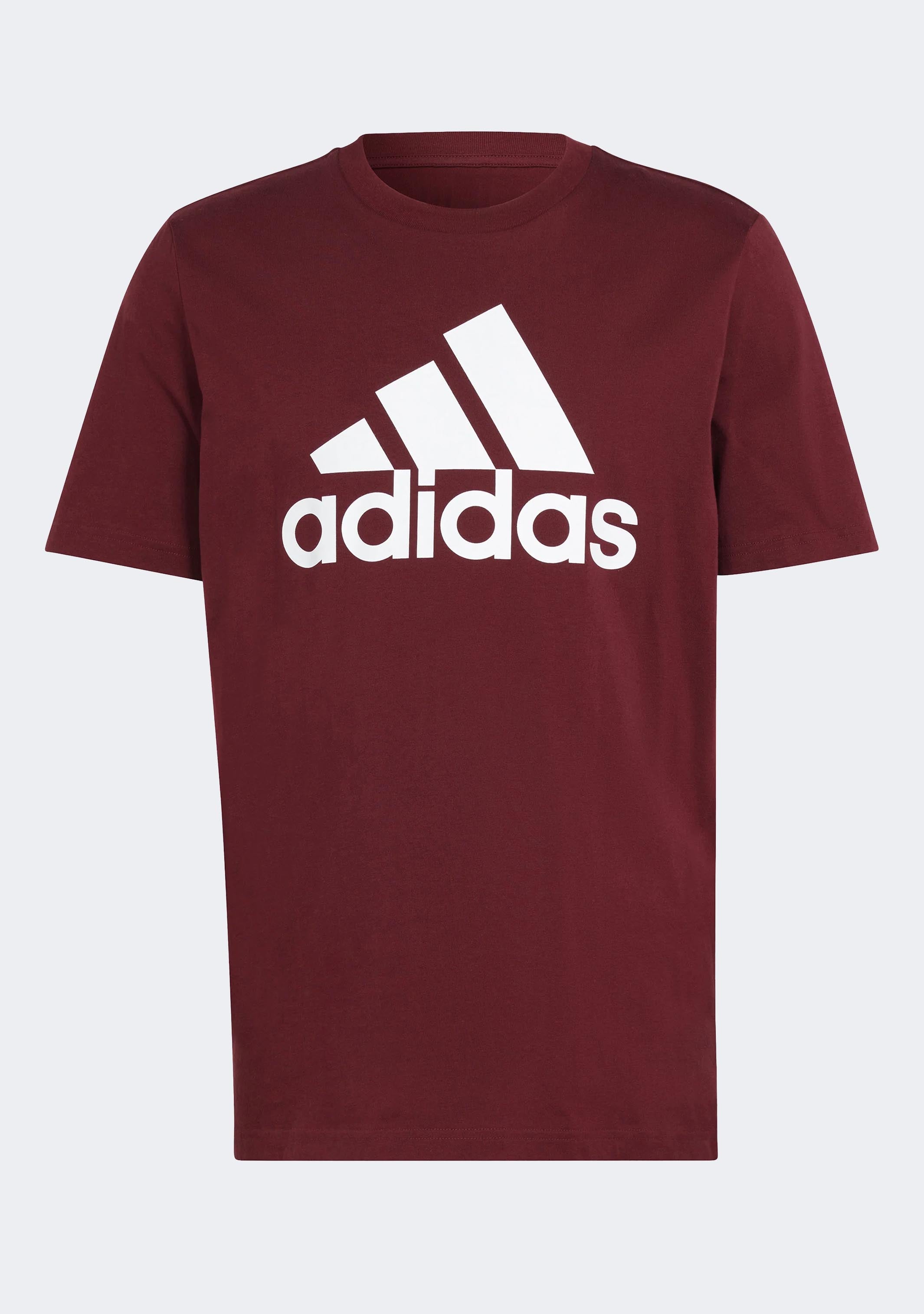 Adidas Men s Essentials Single Jersey Big Logo Tee Burgundy Jim Kidd Sports