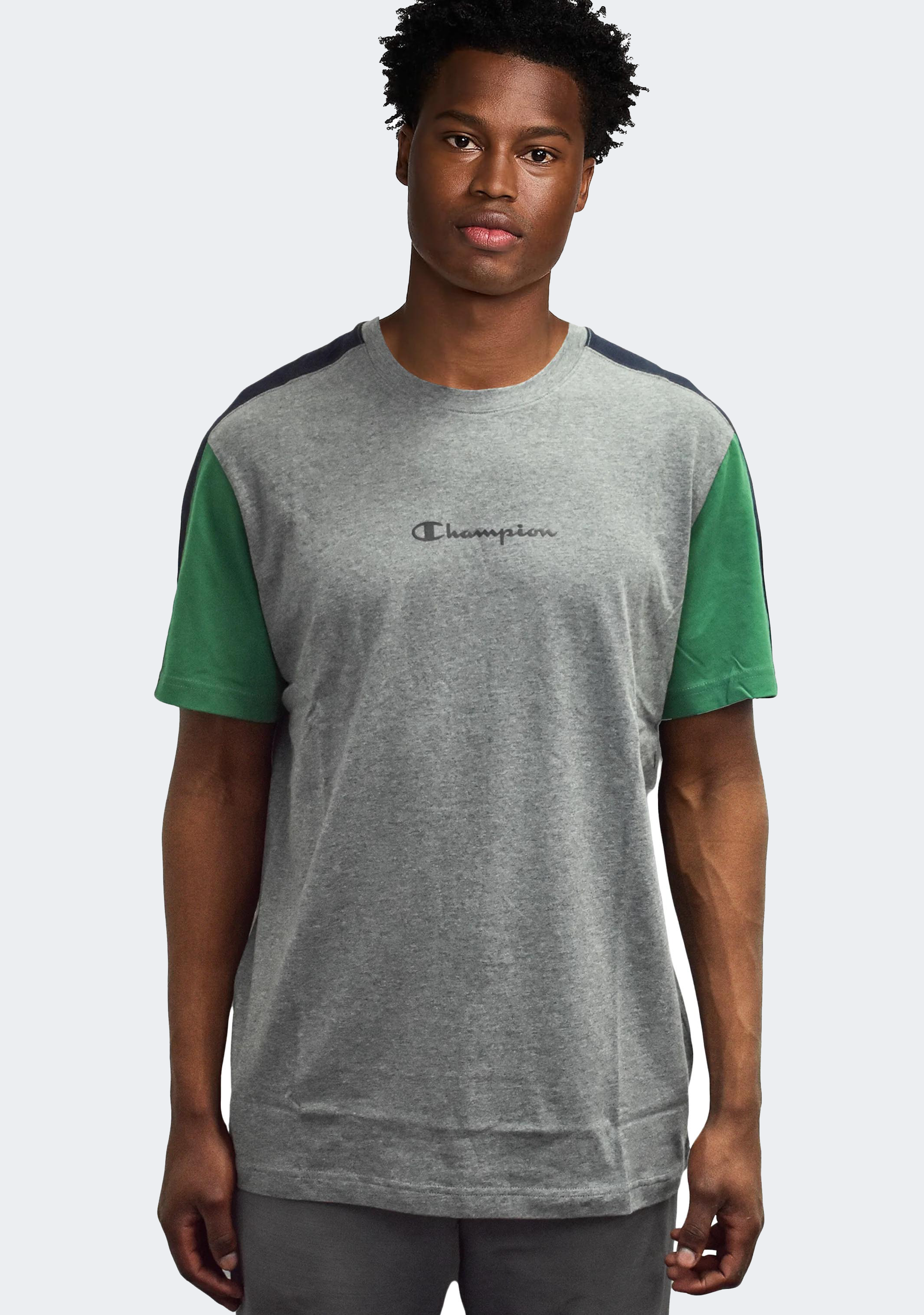 Champion Mens EU Mod Block Tee Green