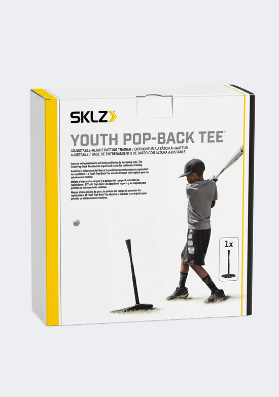SKLZ Youth Pop-Back Adjustable Baseball and Softball Batting Tee