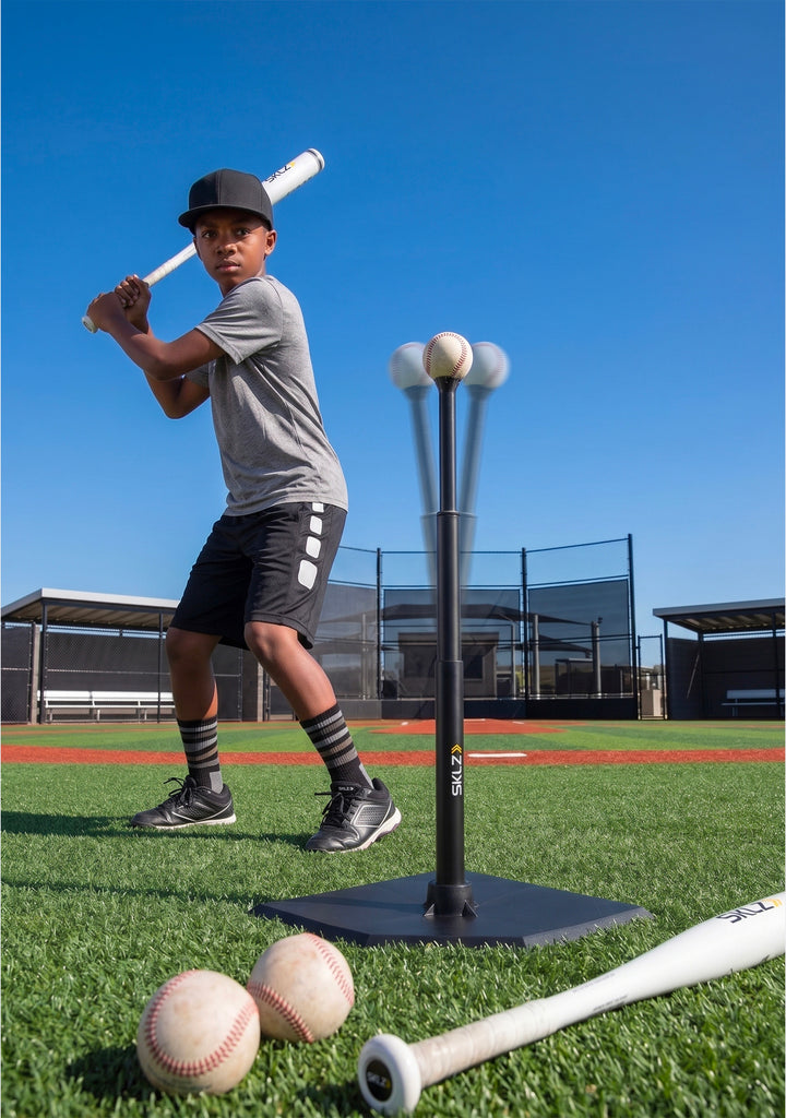SKLZ Youth Pop-Back Adjustable Baseball and Softball Batting Tee