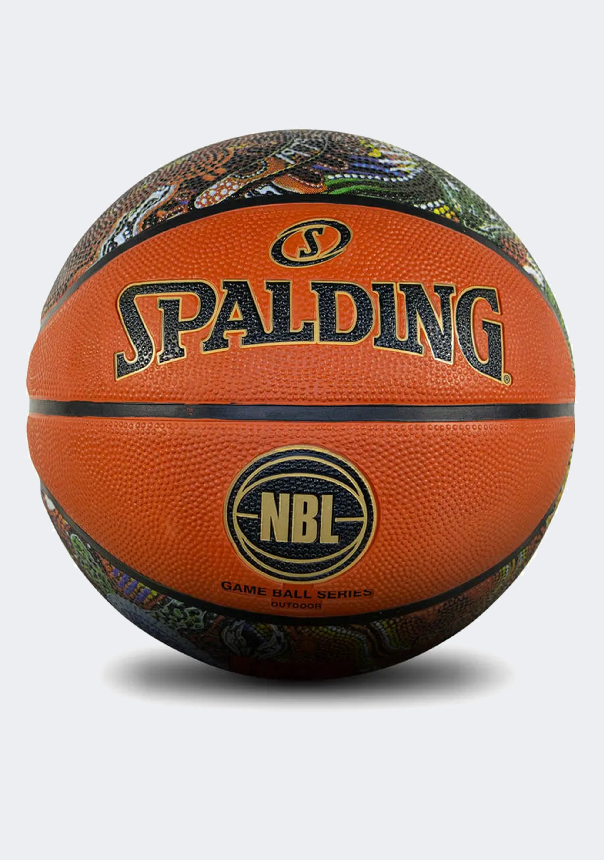 Spalding NBL Series Outdoor Replica Indigenous Game Ball (Brown)