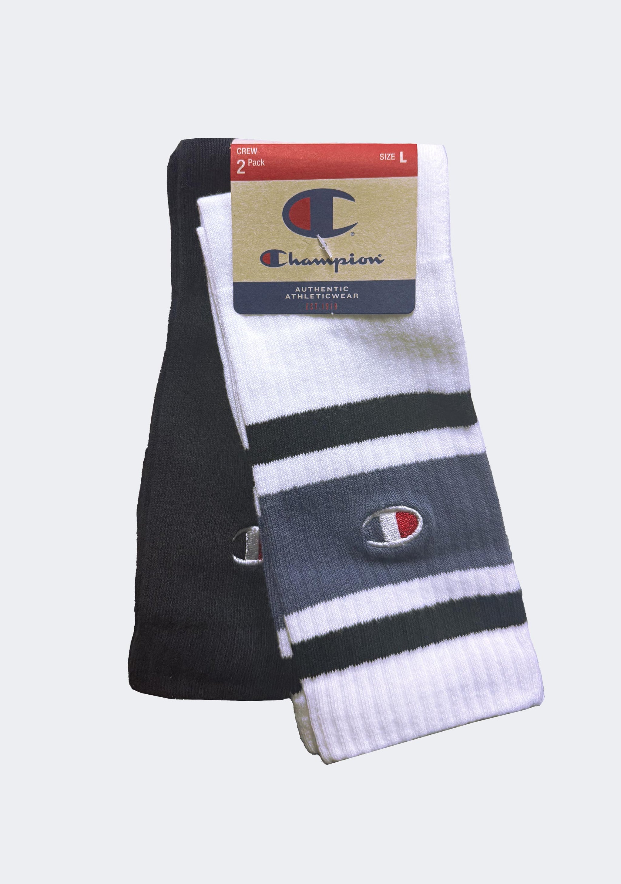 Champion Lifestyle Mixed Crew Socks 2 Pack