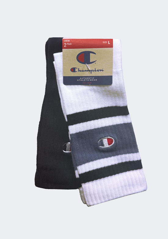 Champion Lifestyle Mixed Crew Socks 2 Pack