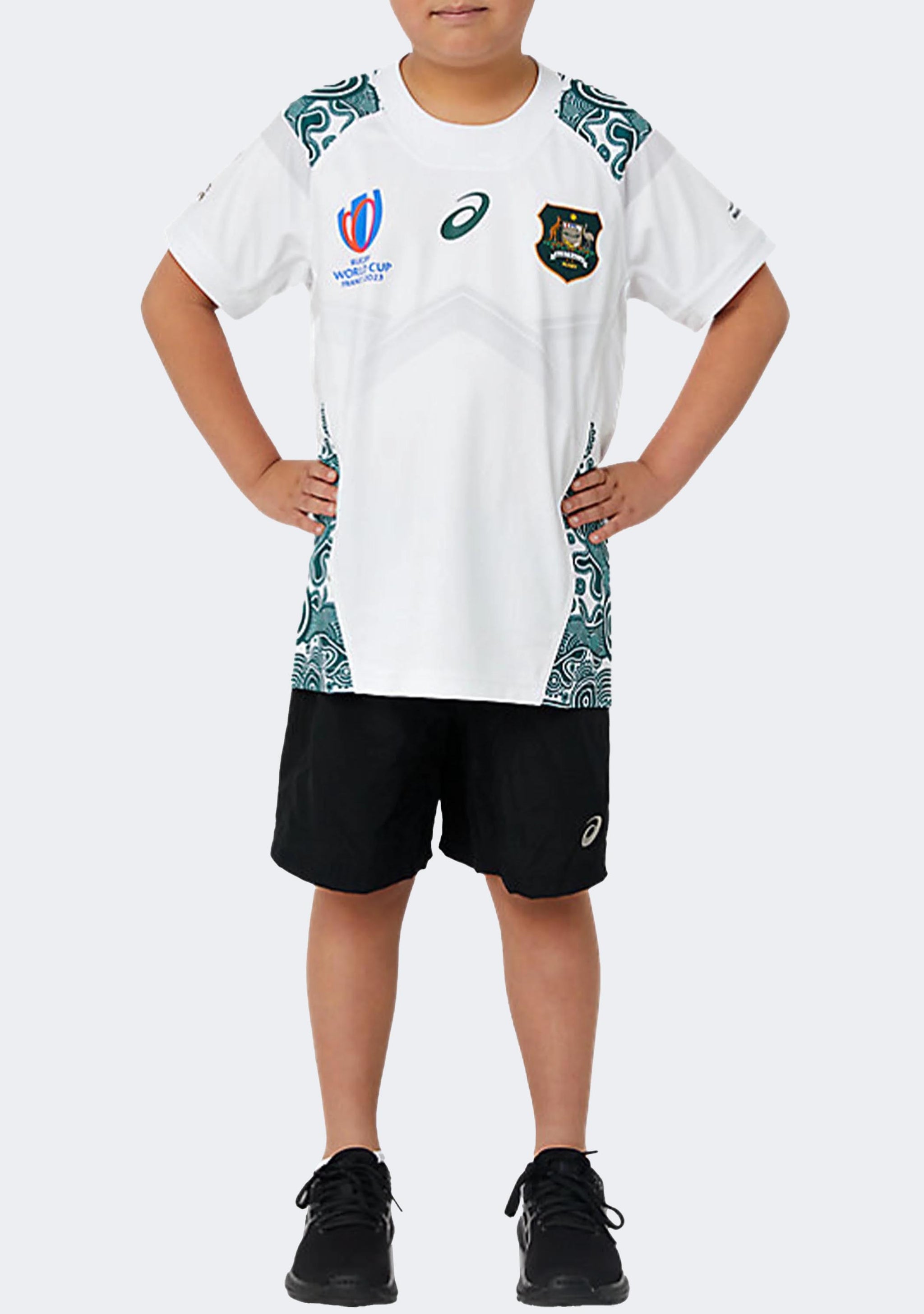 Asics Kids Wallabies RWC23 Replica Alternate Jersey
