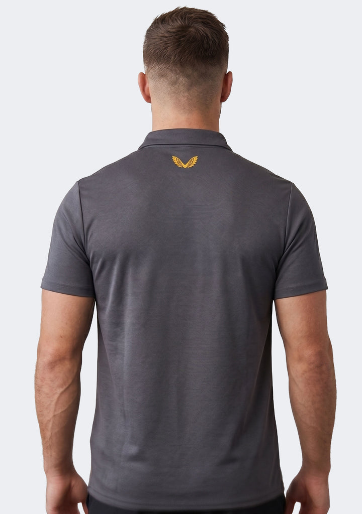 Castore Men's West Coast Eagles 2022 Media Polo - Charcoal