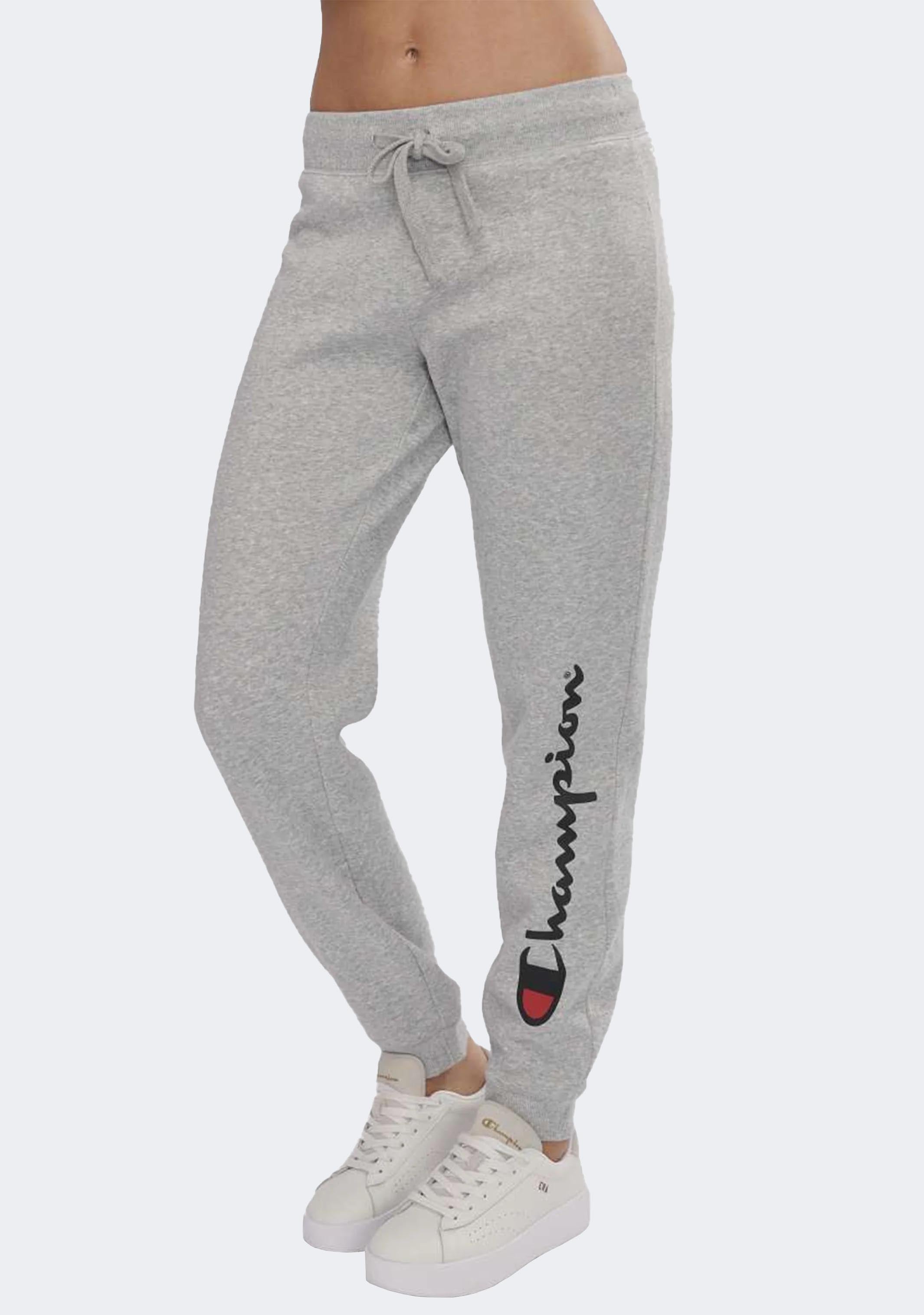 Champion Women's Script Cuff Pants Oxford Heather Grey