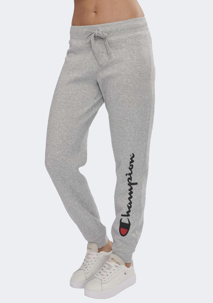 Champion Women's Script Cuff Pants Oxford Heather Grey