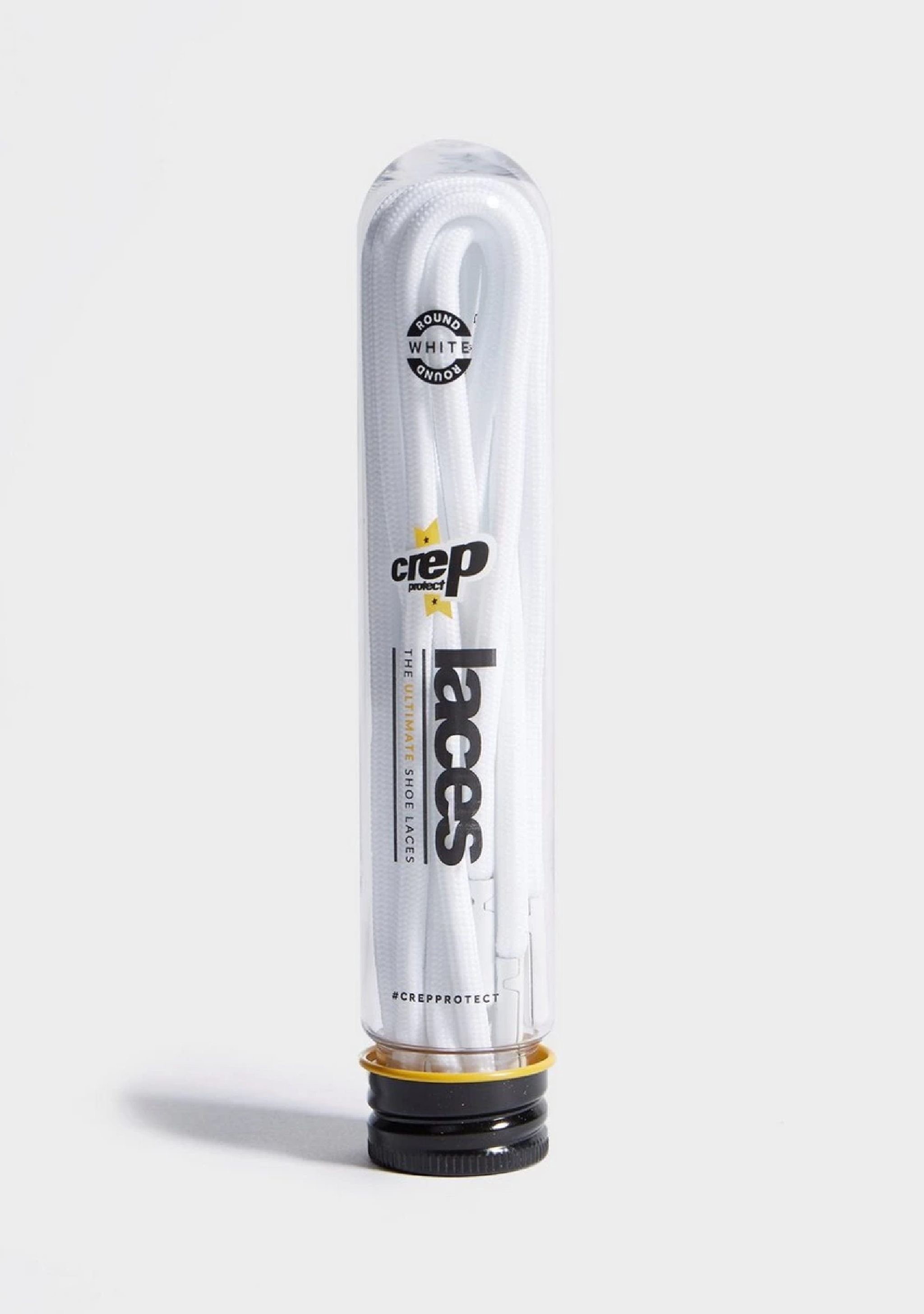 Crep Protect Round White Laces