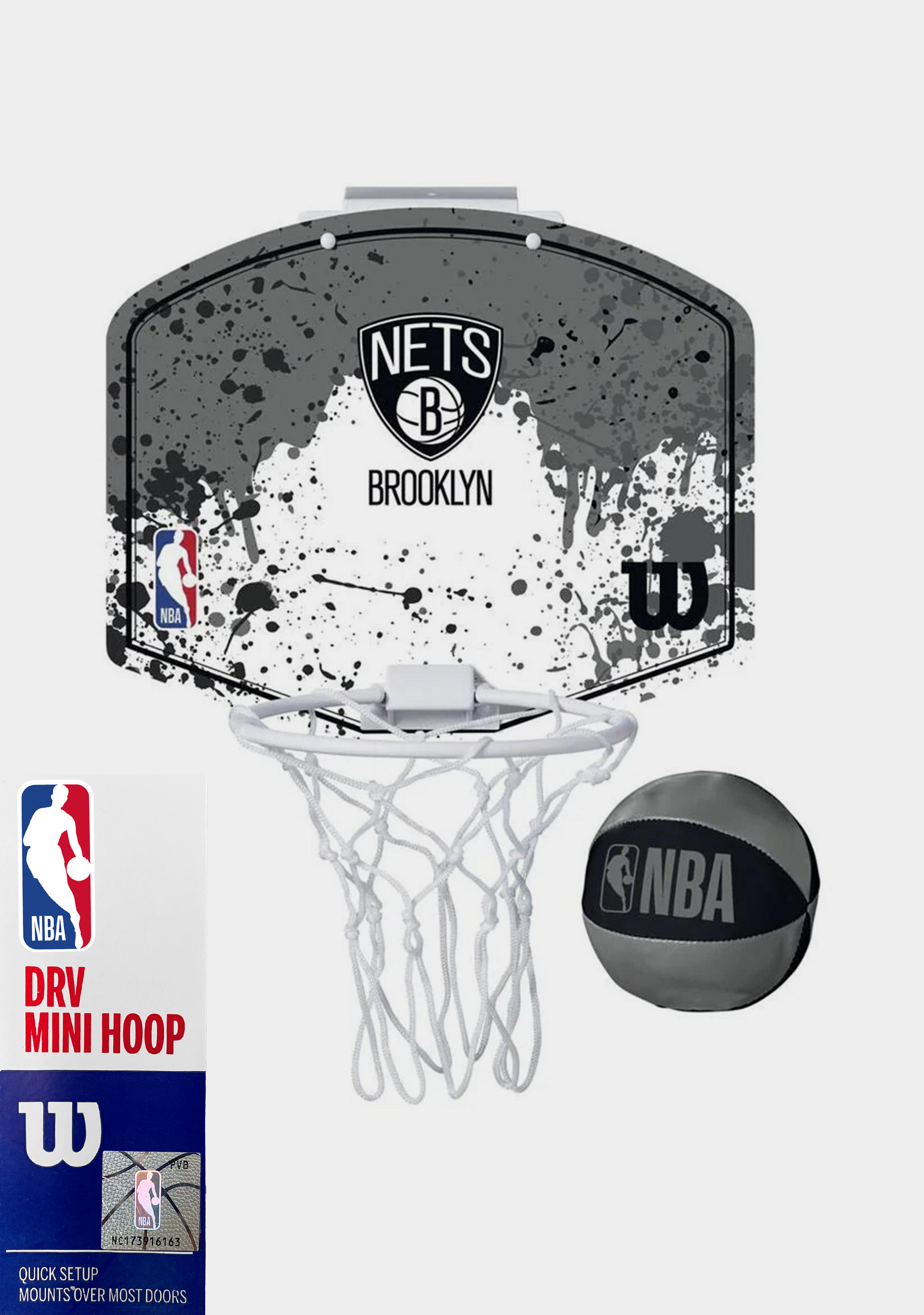 Wilson NBA Team Mini Basketball Hoop Brooklyn Nets