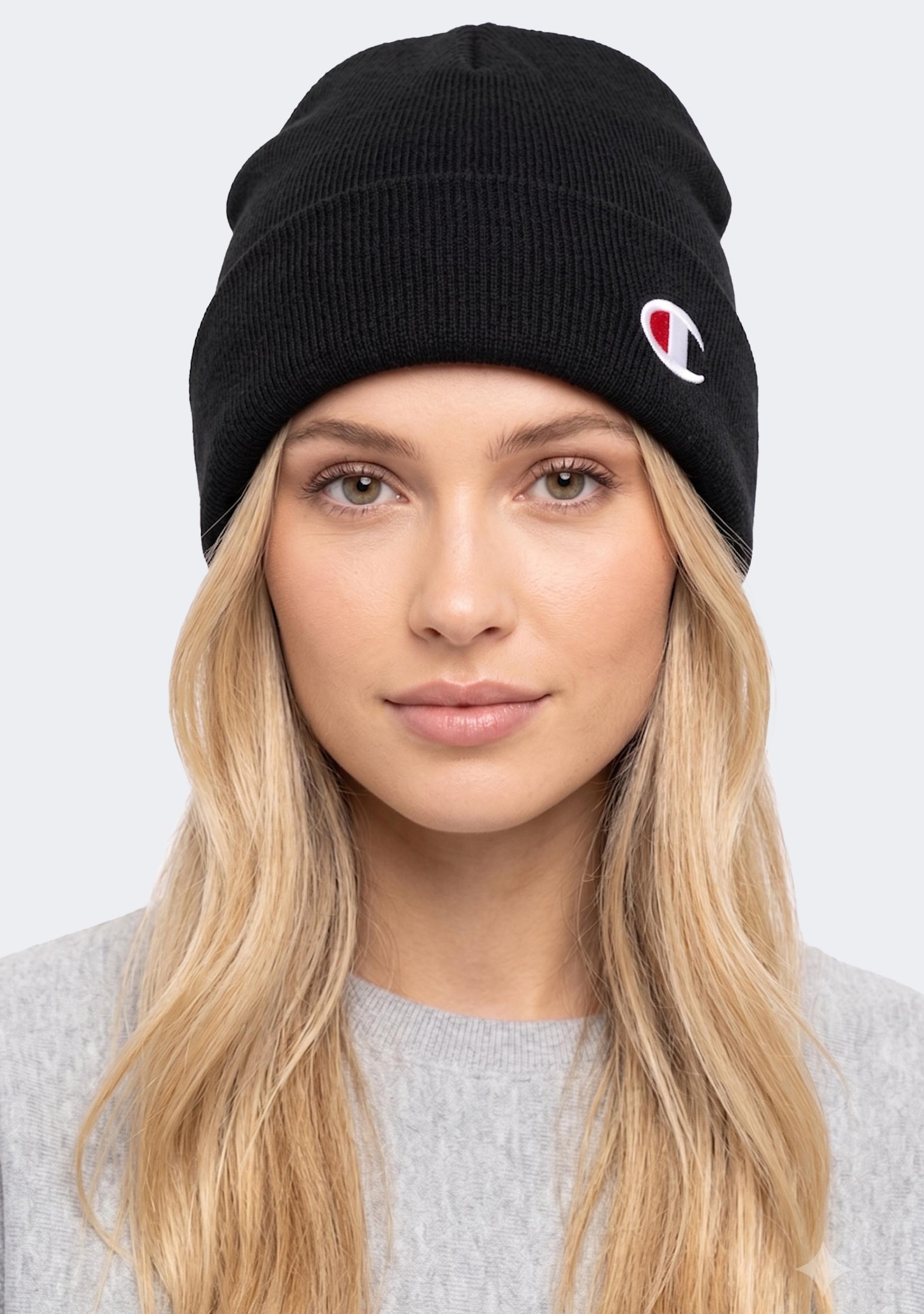 Champion Unisex C Logo Beanie Black