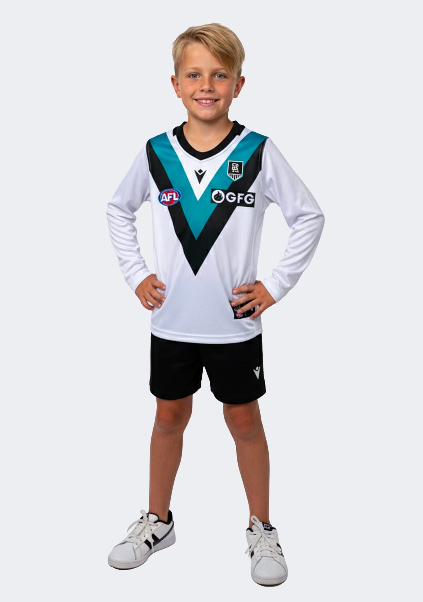 Macron Kids' PAFC M20 JLT Poly Replica Guernsey