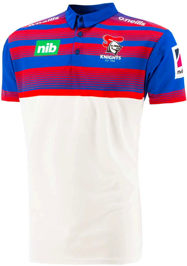 O'Neills Newcastle Knights Men's White Media Polo Shirt