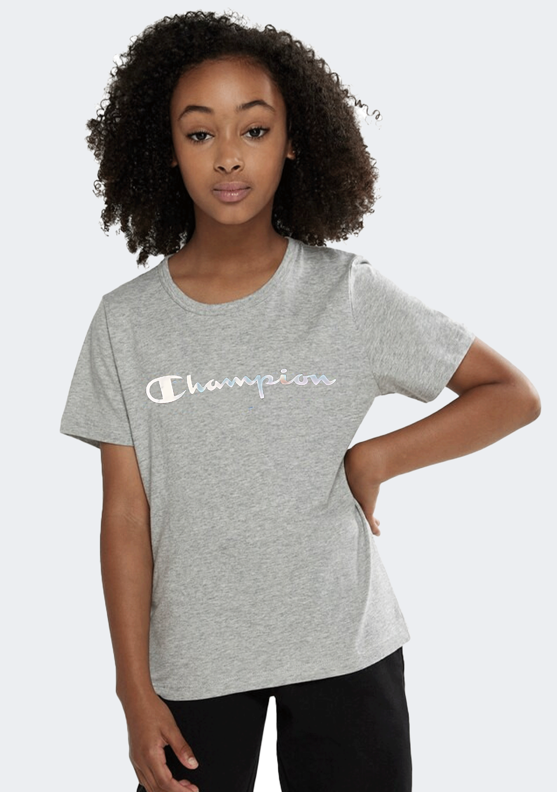 Champion Junior Foil Script Tee