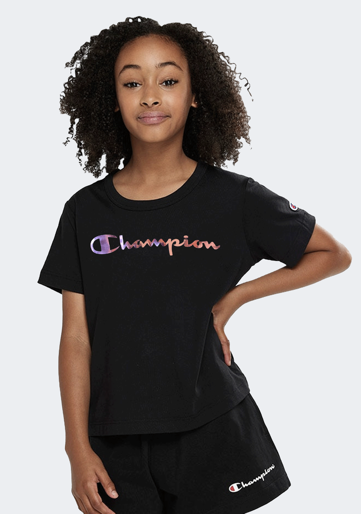 Champion Junior Foil Script Tee