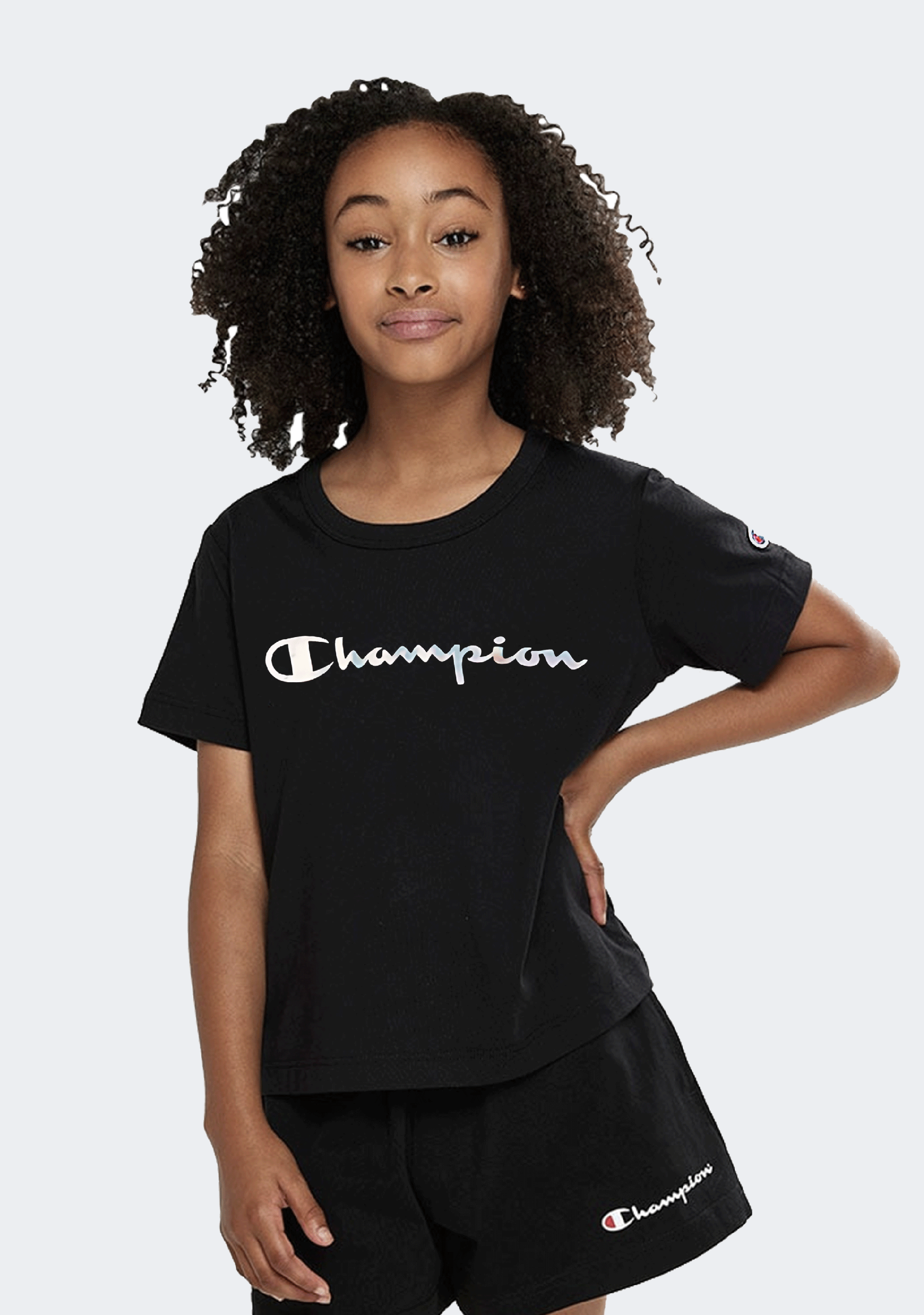 Champion Junior Foil Script Tee