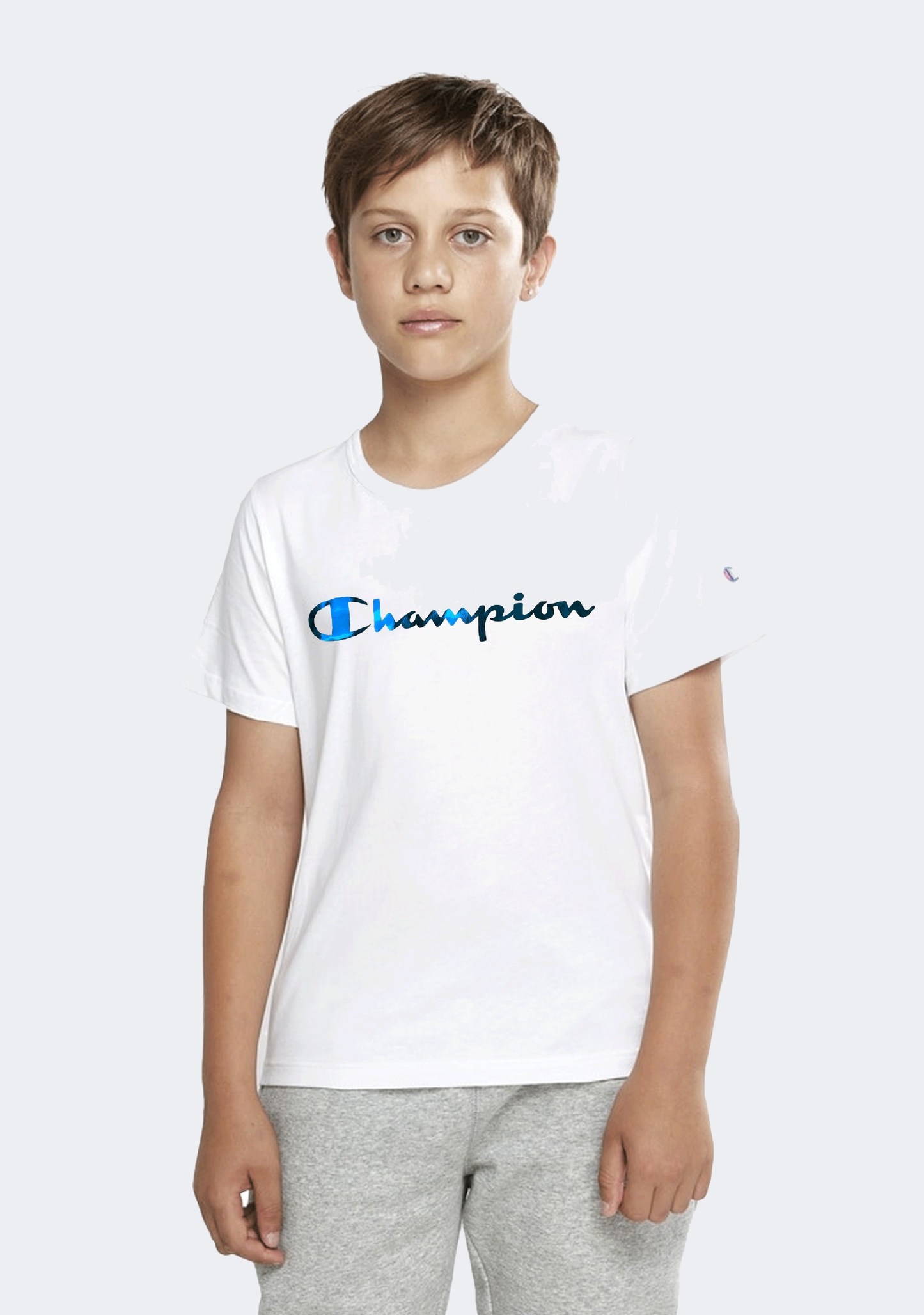 Champion Junior Foil Script Tee