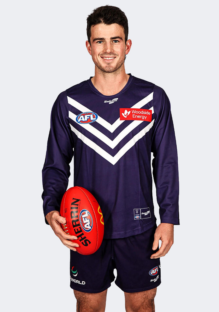 Sekem Fremantle Dockers 2023 Adults Home Replica Long Sleeve Jumper