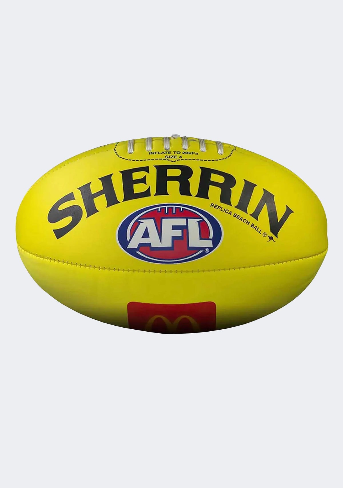 Sherrin Roffey Sherrin AFL Replica Beach Football - Yellow – Jim Kidd Sports