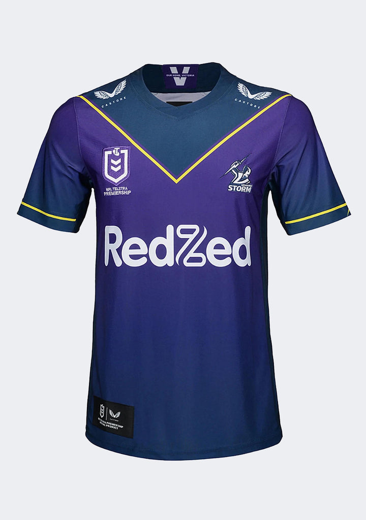 Castore Kids' Melbourne Storm Replica Home Jersey