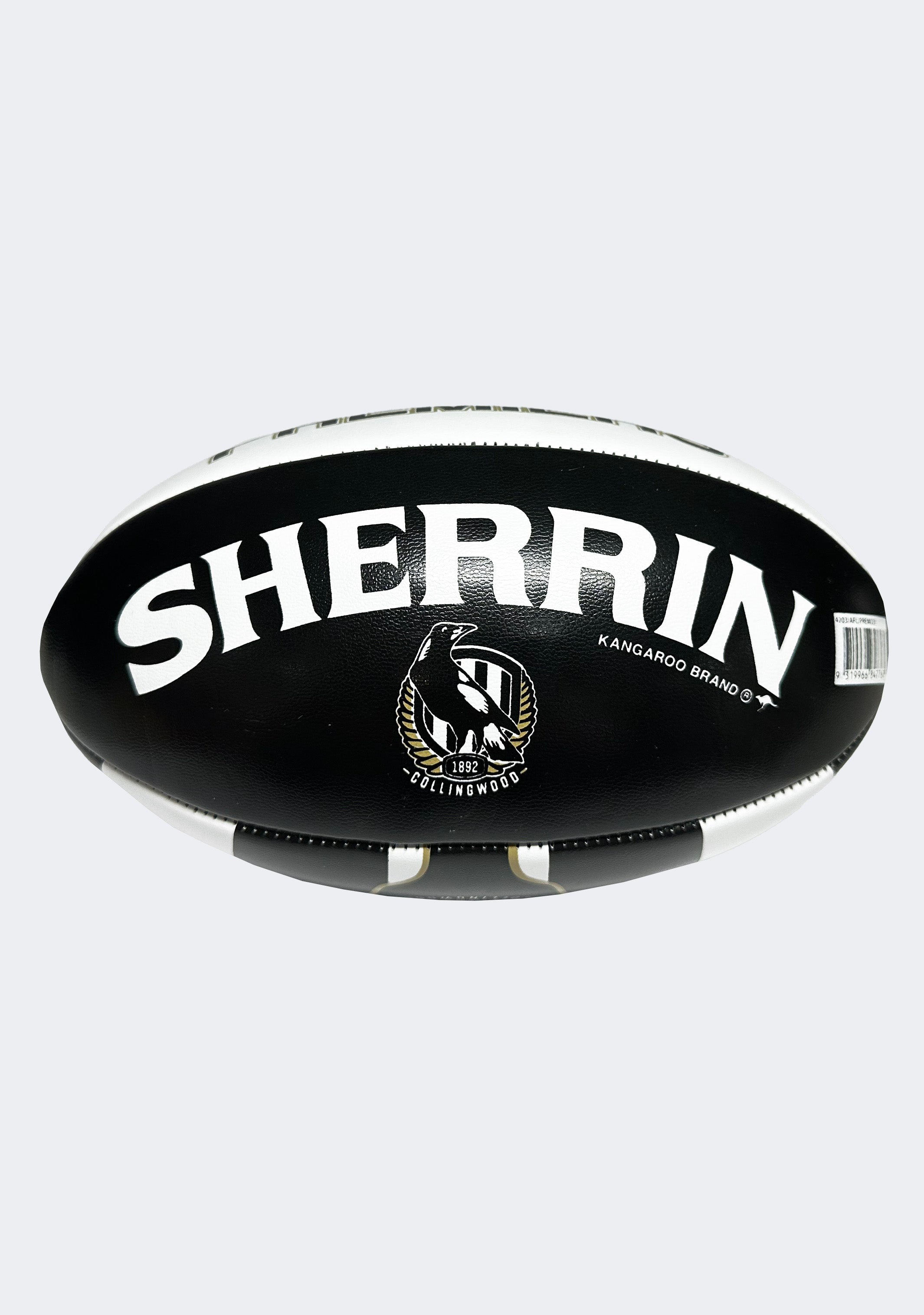 Sherrin AFL Collingwood Magpies 2023 Premiers Mini Footy 20cm