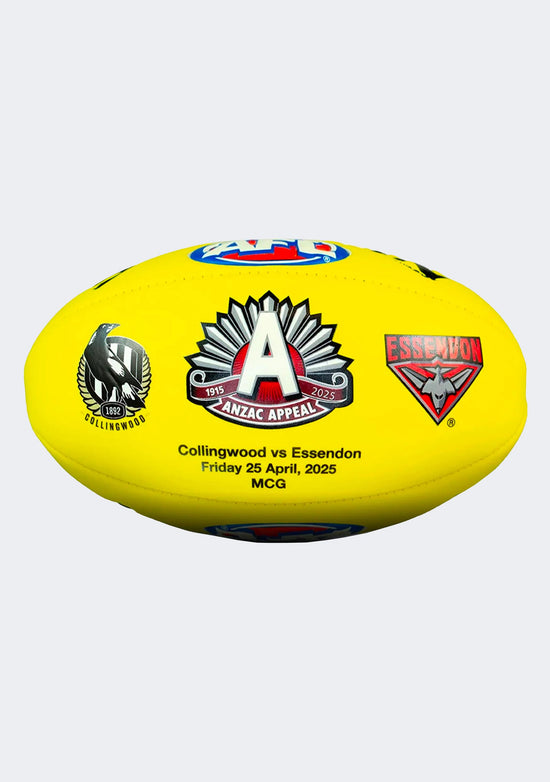 Sherrin 2025 ANZAC Day Super Soft Touch Football Yellow