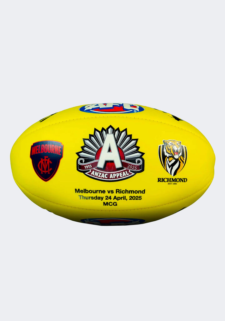 Sherrin 2025 ANZAC Eve Super Soft Touch Football Yellow