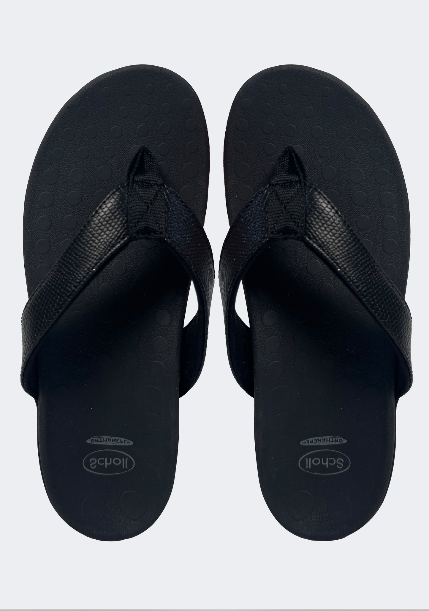 Scholl Orthaheel Women's Sonoma II Sandals in Black Shimmer