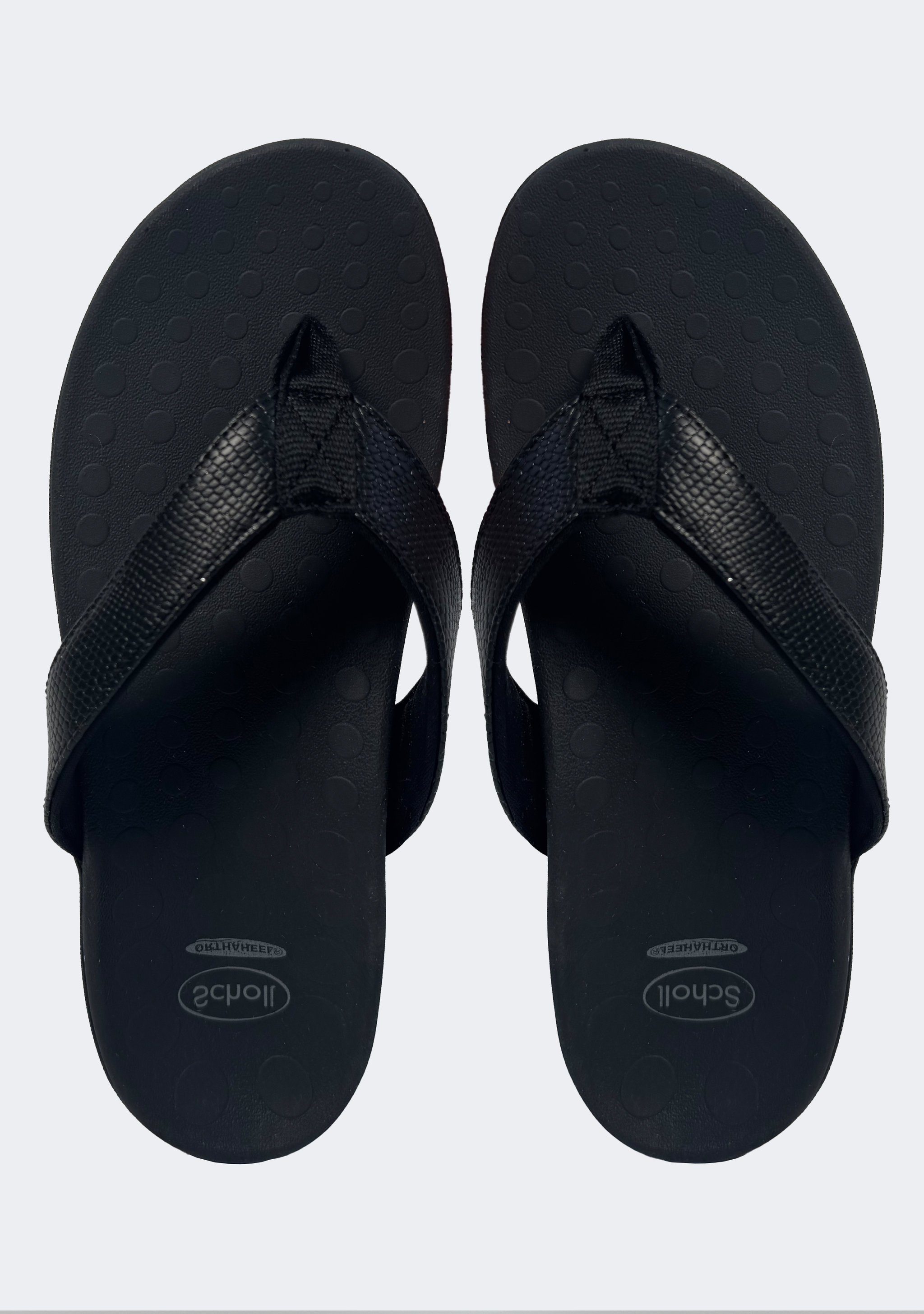 Scholl Orthaheel Women's Sonoma II Sandals in Black Shimmer
