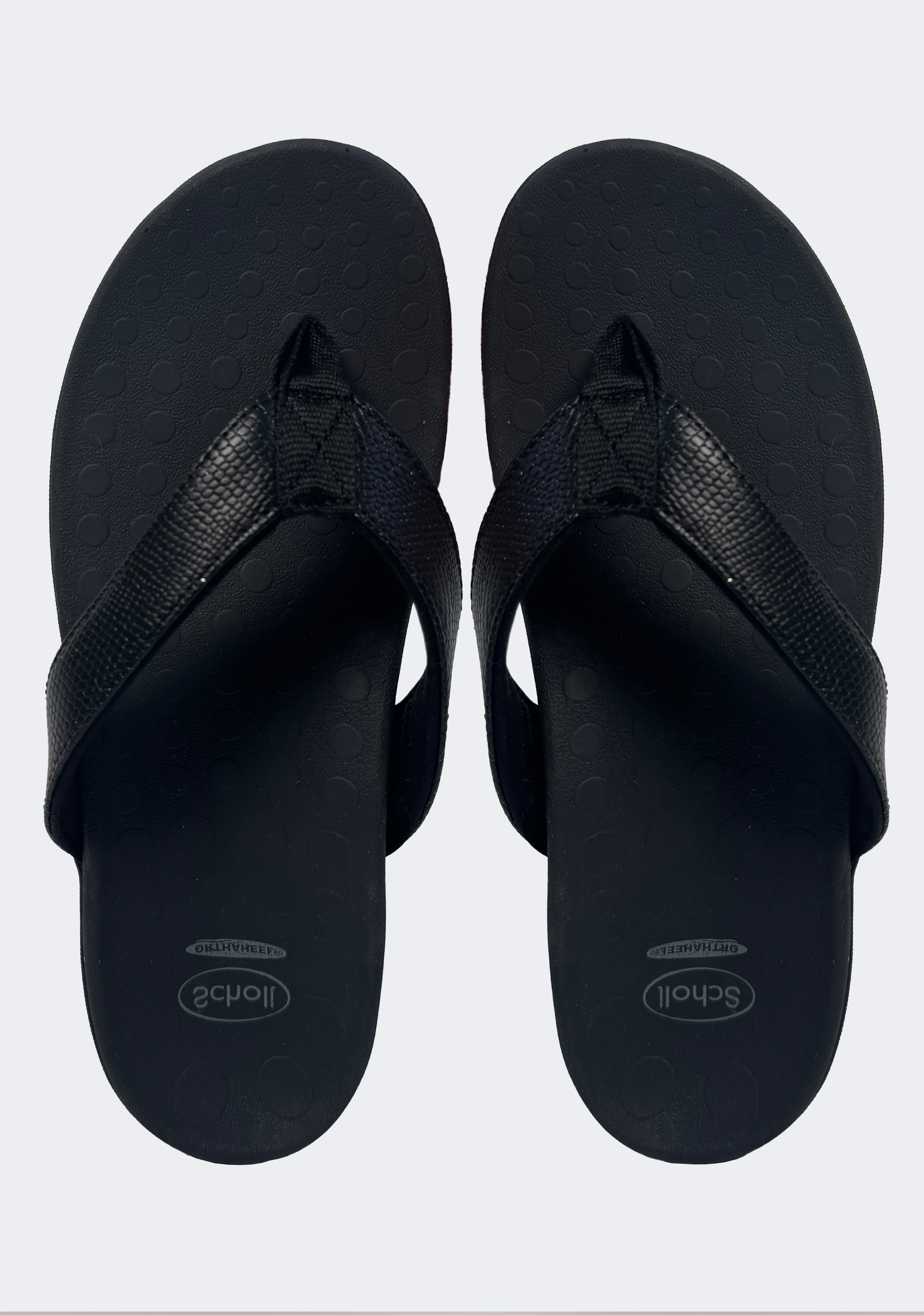 Scholl Orthaheel Women's Sonoma II Sandals in Black Shimmer