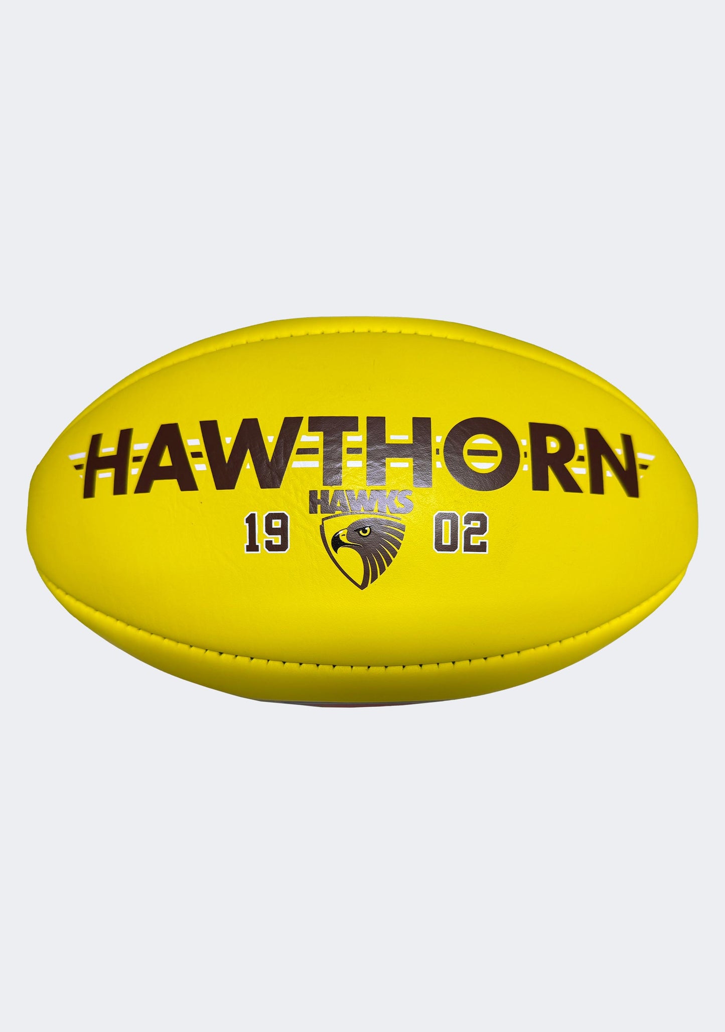 Sherrin AFL Hawthorn Hawks Team Yellow Leather Football