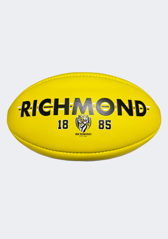 Sherrin AFL Richmond Tigers Team Yellow Leather Football