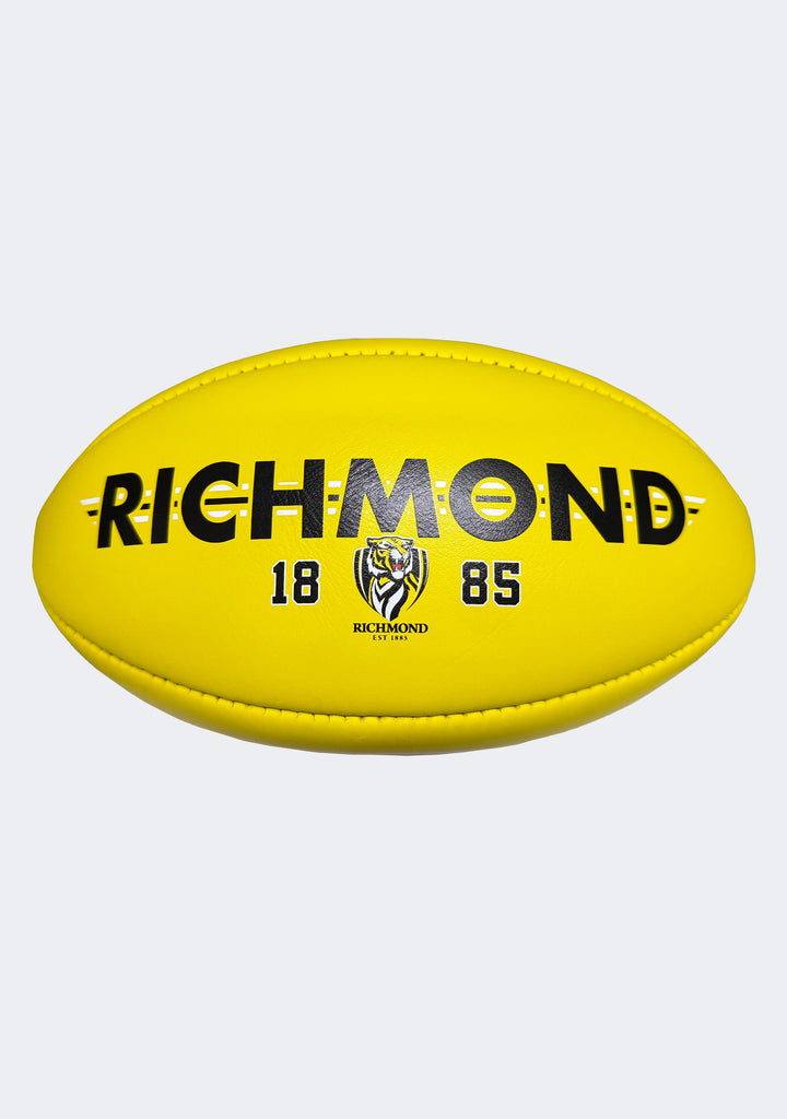 Sherrin AFL Richmond Tigers Team Yellow Leather Football