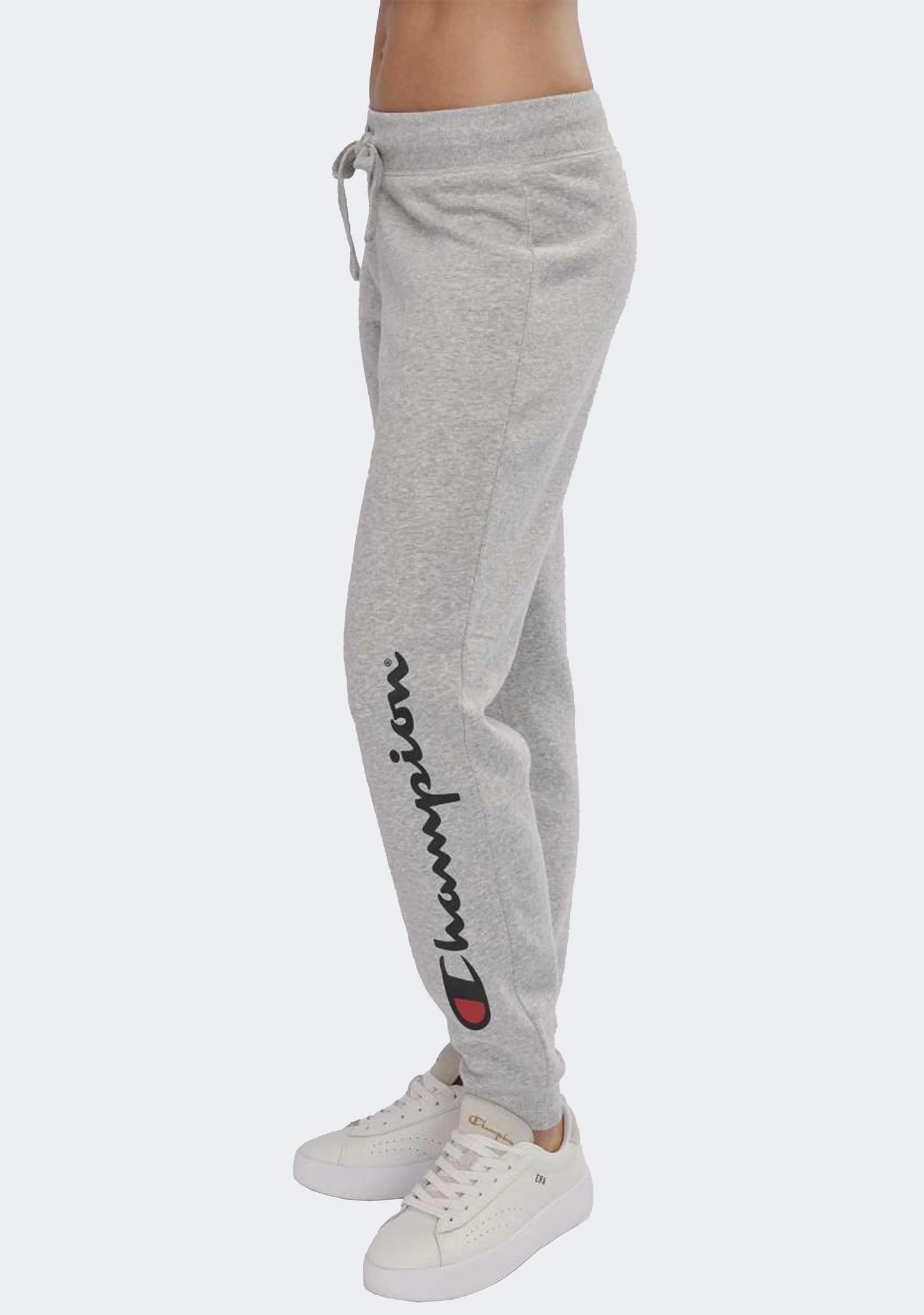 Champion Women's Script Cuff Pants Oxford Heather Grey