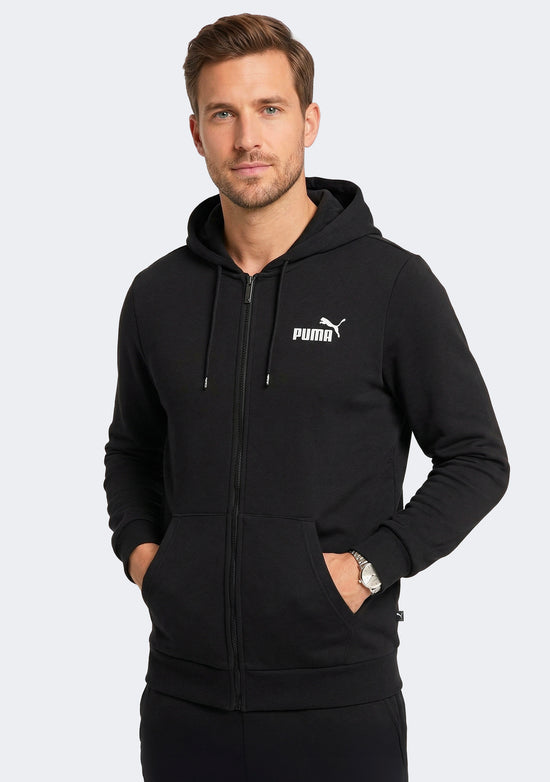 Puma Men's Essential Small Logo Full Zip Hoodie