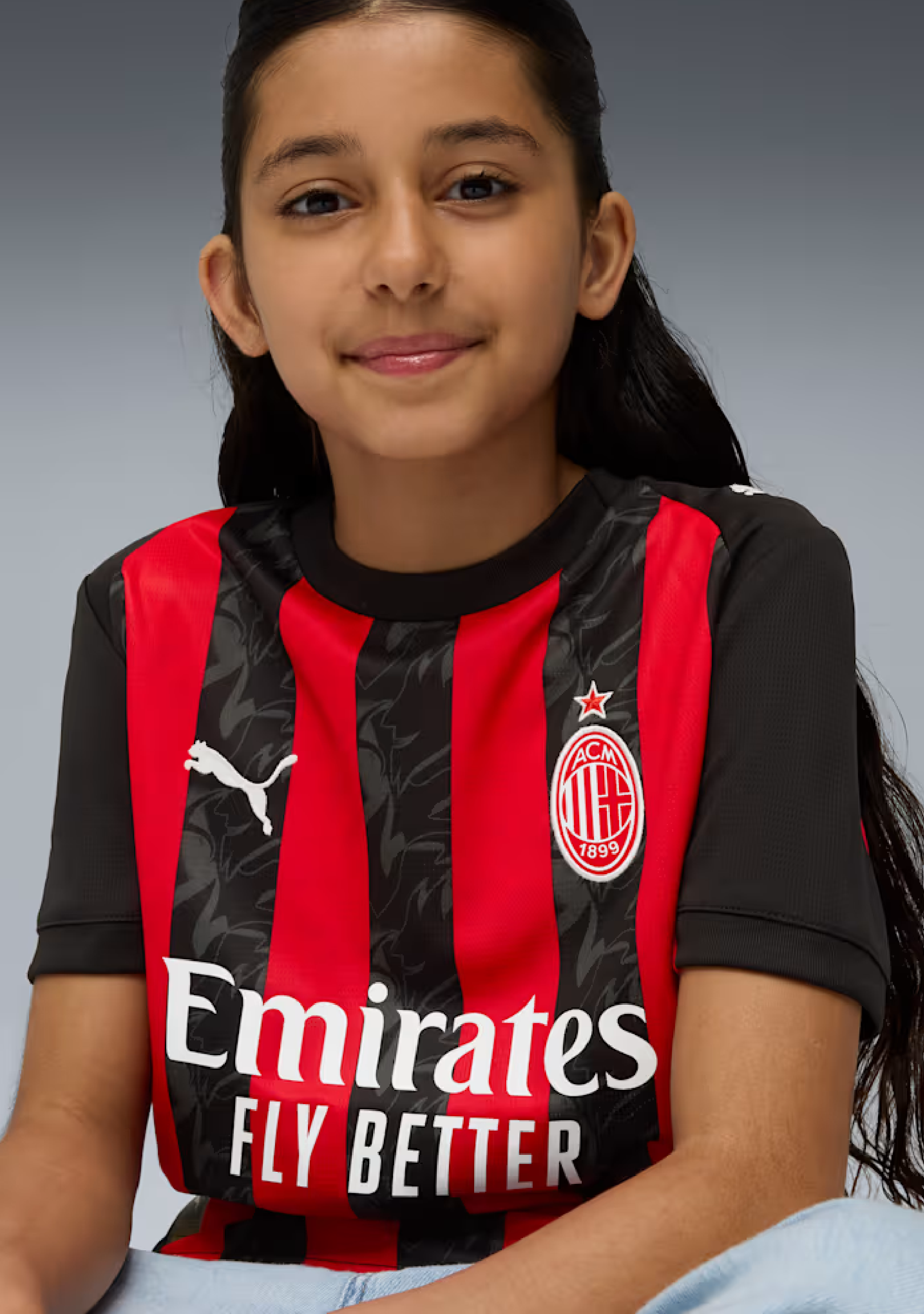 Puma Kids' AC Milan 25/26 Home Jersey