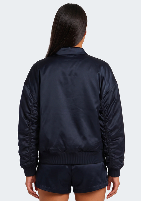 Puma Women's Carlton Blues 2026 Satin Bomber Jacket