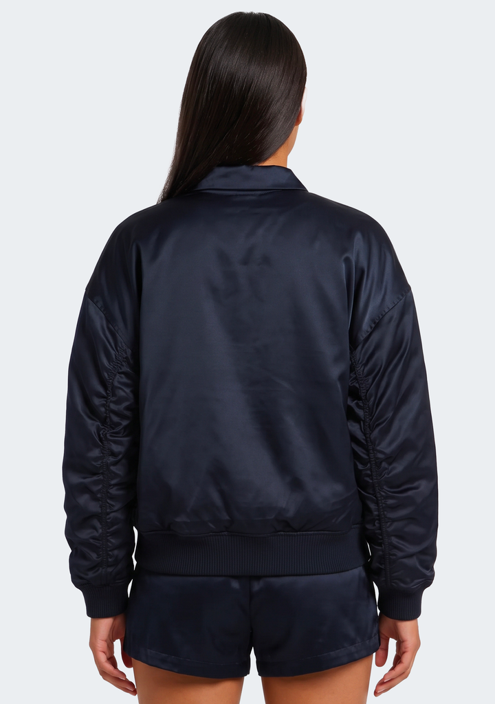 Puma Women's Carlton Blues 2026 Satin Bomber Jacket