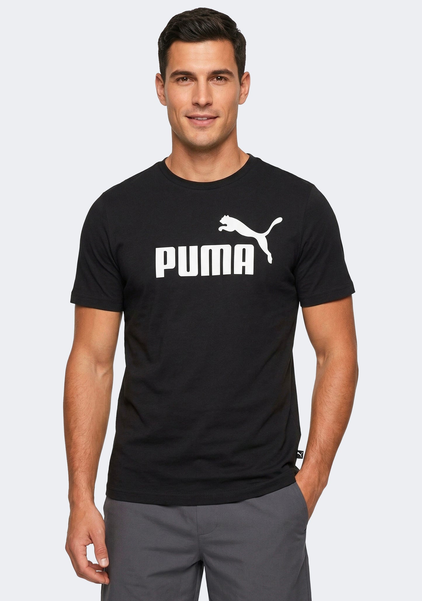 Puma Men’s Essential Logo Tee Black