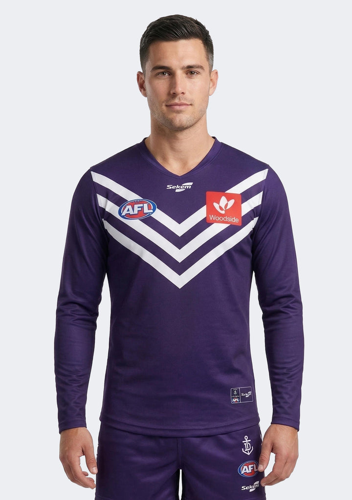 Sekem Men's Fremantle Dockers Home Replica L/S Guernsey