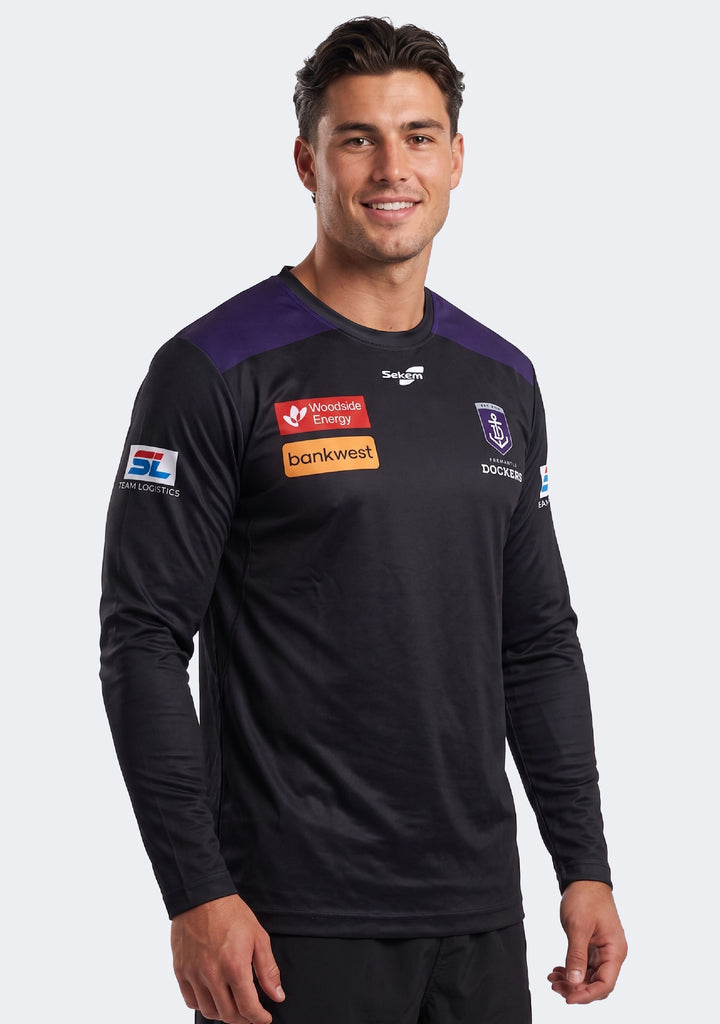 Sekem Men's Fremantle Dockers Players Training Tee Long Sleeve